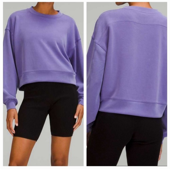 lululemon athletica Tops - Lululemon Softstreme perfectly Oversized Cropped Crew